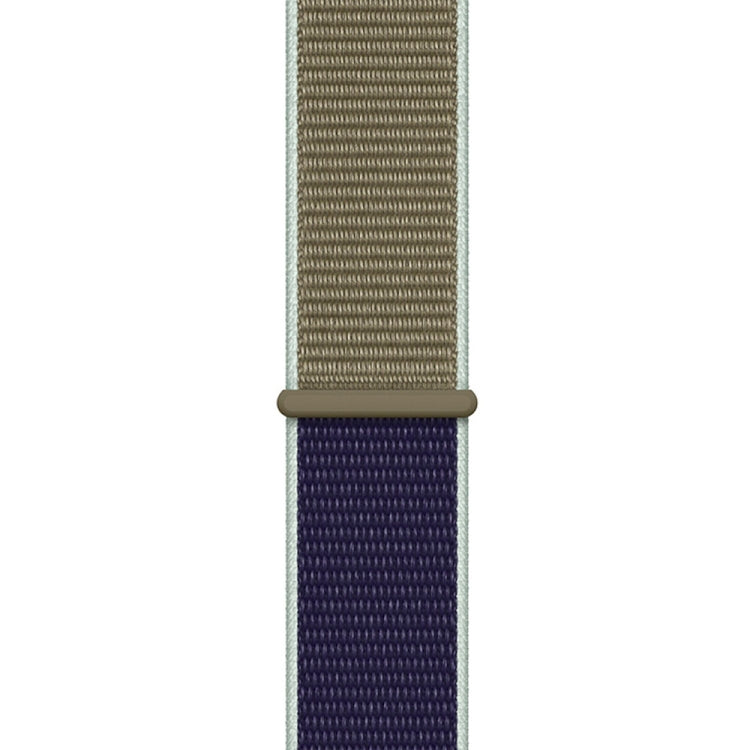 For Apple Watch Series 7 41mm / 6 & SE & 5 & 4 40mm / 3 & 2 & 1 38mm Color Matching Nylon Watch Band(Blue + Green) by buy2fix