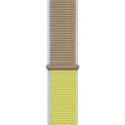 For Apple Watch Series 7 45mm / 6 & SE & 5 & 4 44mm / 3 & 2 & 1 42mm Color Matching Nylon Watch Band(Green + Baby Blue) by buy2fix