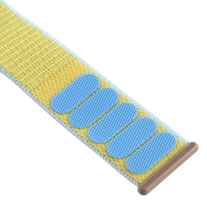 For Apple Watch Series 7 45mm / 6 & SE & 5 & 4 44mm / 3 & 2 & 1 42mm Color Matching Nylon Watch Band(Green + Baby Blue) by buy2fix