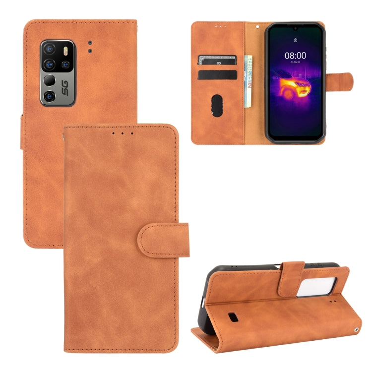 For Ulefone Armor 11T 5G Solid Color Skin Feel Magnetic Buckle Horizontal Flip Calf Texture PU Leather Case with Holder & Card Slots & Wallet(Brown) by buy2fix
