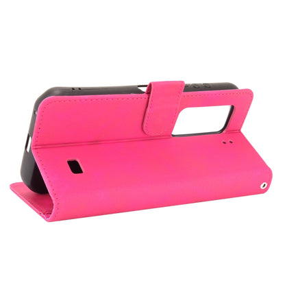 For Ulefone Armor 11T 5G Solid Color Skin Feel Magnetic Buckle Horizontal Flip Calf Texture PU Leather Case with Holder & Card Slots & Wallet(Rose Red) by buy2fix