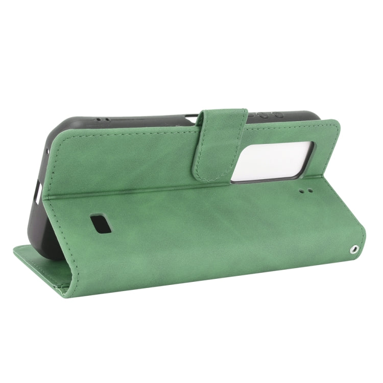 For Ulefone Armor 11T 5G Solid Color Skin Feel Magnetic Buckle Horizontal Flip Calf Texture PU Leather Case with Holder & Card Slots & Wallet(Green) by buy2fix