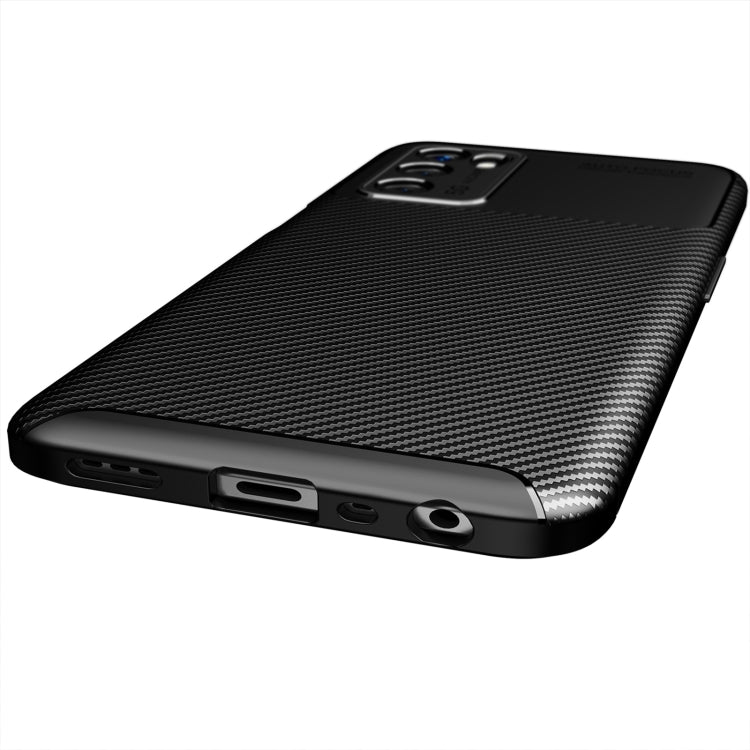 For OPPO A16 Carbon Fiber Texture Shockproof TPU Case(Black) by buy2fix