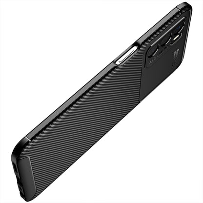 For OPPO A16 Carbon Fiber Texture Shockproof TPU Case(Black) by buy2fix
