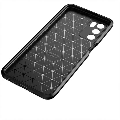 For OPPO A16 Carbon Fiber Texture Shockproof TPU Case(Black) by buy2fix