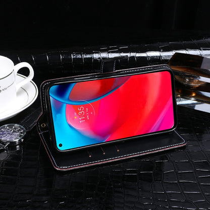 For Motorola Moto G Stylus 5G idewei Crocodile Texture Horizontal Flip Leather Case with Holder & Card Slots & Wallet(Black) - Motorola Cases by idewei | Online Shopping UK | buy2fix