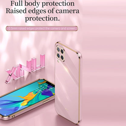 For Samsung Galaxy A22 4G XINLI Straight Edge 6D Electroplate TPU Phone Case(Hawthorn Red) - Galaxy Phone Cases by XINLI | Online Shopping UK | buy2fix