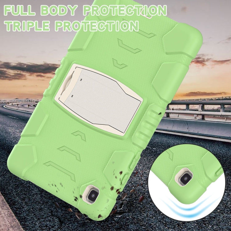 For Samsung Galaxy Tab A7 T500 3-Layer Protection Screen Frame + PC + Silicone Shockproof Combination Case with Holder(Matcha Green) - Other Galaxy Tab PC by buy2fix | Online Shopping UK | buy2fix