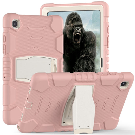 For Samsung Galaxy Tab A7 T500 3-Layer Protection Screen Frame + PC + Silicone Shockproof Combination Case with Holder(Cherry Blossoms Pink) - Other Galaxy Tab PC by buy2fix | Online Shopping UK | buy2fix