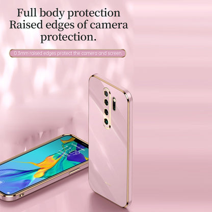 For Xiaomi Redmi Note 8 Pro XINLI Straight Edge 6D Electroplate TPU Phone Case(White) - Xiaomi Cases by XINLI | Online Shopping UK | buy2fix