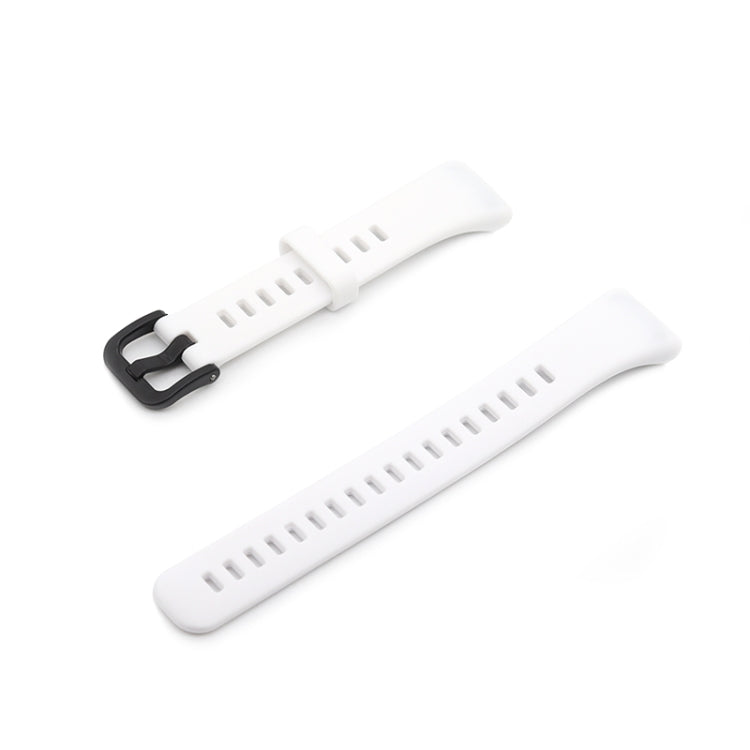 For Honor Band 6 Pure Color Silicone Watch Band(White) by buy2fix