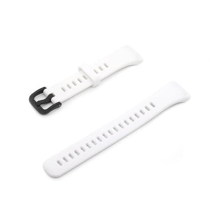 For Honor Band 6 Pure Color Silicone Watch Band(White) by buy2fix