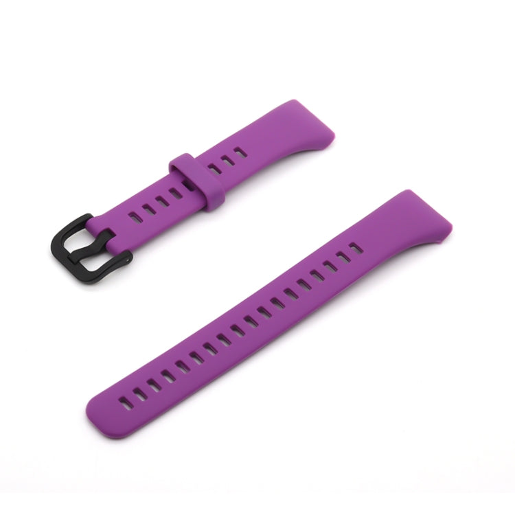 For Honor Band 6 Pure Color Silicone Watch Band(Purple) by buy2fix
