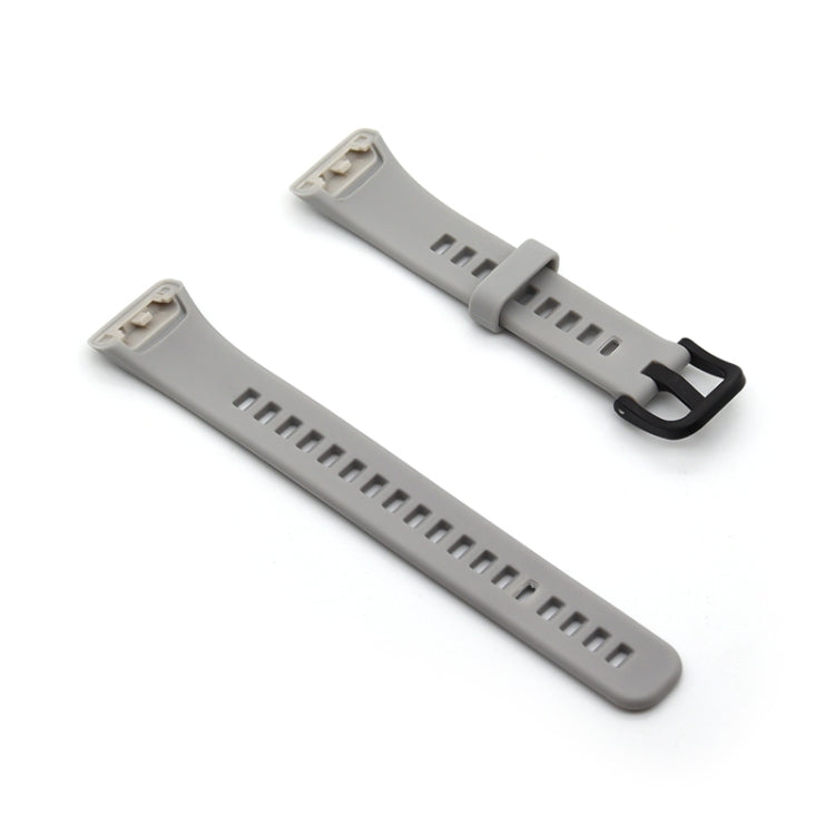 For Honor Band 6 Pure Color Silicone Watch Band(Purple) by buy2fix