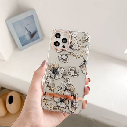 For iPhone 11 Pro High Translucent Electroplating Flower Pattern TPU + PC Shockproof Case (Ewha) by buy2fix