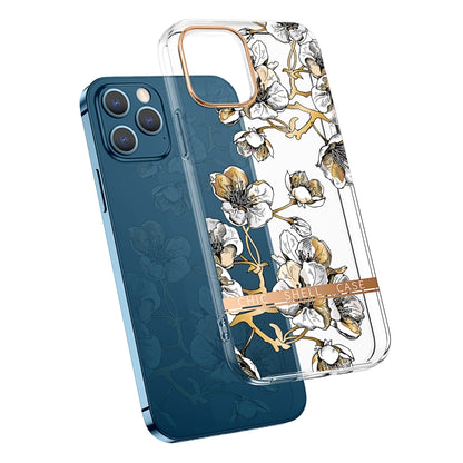For iPhone 11 Pro Max High Translucent Electroplating Flower Pattern TPU + PC Shockproof Case (Ewha) by buy2fix