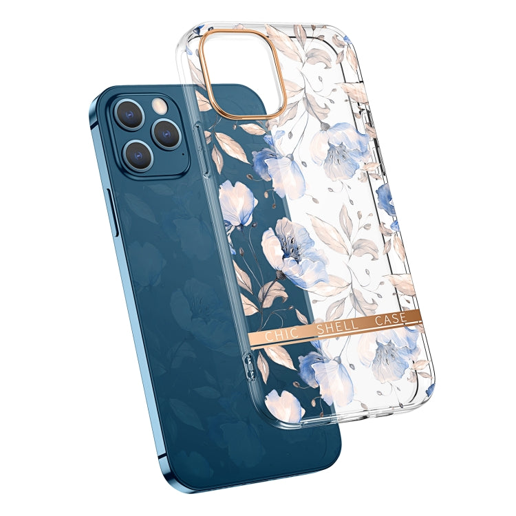 For iPhone 11 Pro Max High Translucent Electroplating Flower Pattern TPU + PC Shockproof Case (Cherry Blossoms) by buy2fix