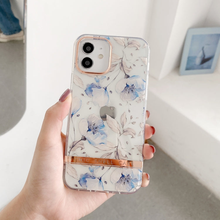 For iPhone 11 Pro Max High Translucent Electroplating Flower Pattern TPU + PC Shockproof Case (Cherry Blossoms) by buy2fix