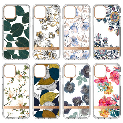 For iPhone 11 Pro Max High Translucent Electroplating Flower Pattern TPU + PC Shockproof Case (Magnolia) by buy2fix