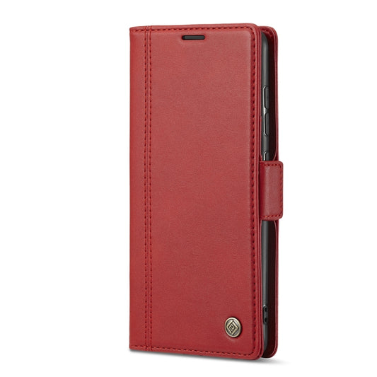 For Samsung Galaxy S21+ 5G LC.IMEEKE Magnetic Buckle PU + TPU Horizontal Flip Leather Case with Holder & Card Slots & Wallet(Red) - Galaxy S21+ 5G Cases by LC.IMEEKE | Online Shopping UK | buy2fix