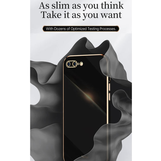 XINLI Straight Edge 6D Electroplate TPU Phone Case For iPhone 6 / 6s(Mint Green) - More iPhone Cases by XINLI | Online Shopping UK | buy2fix