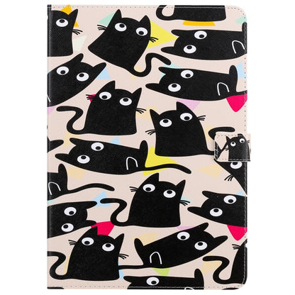 For iPad 10.2 / Pro 10.5 / Air  2019 3D Colored Drawing Horizontal Flip Leather Case with Holder & Card Slots & Wallet & Sleep / Wake-up Function(Cat) - iPad Air (2019) Cases by buy2fix | Online Shopping UK | buy2fix