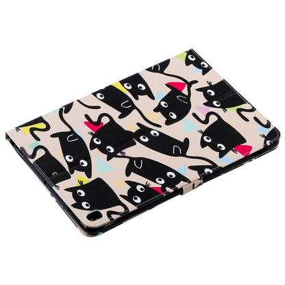 For iPad 10.2 / Pro 10.5 / Air  2019 3D Colored Drawing Horizontal Flip Leather Case with Holder & Card Slots & Wallet & Sleep / Wake-up Function(Cat) - iPad Air (2019) Cases by buy2fix | Online Shopping UK | buy2fix