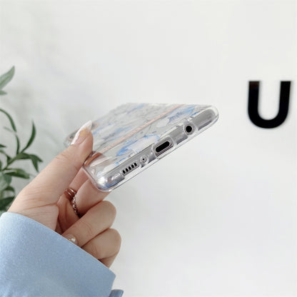 For Samsung Galaxy S20 FE High Translucent Electroplating Flower Pattern TPU + PC Shockproof Case(Ewha) by buy2fix