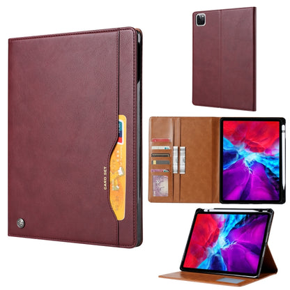 For iPad Pro 11 2022 / 2021 Knead Skin Texture Horizontal Flip Leather Tablet Case with Photo Frame & Holder & Card Slots & Wallet (Wine Red) - iPad Pro 11 (2022/2021) Cases by buy2fix | Online Shopping UK | buy2fix