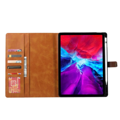 For iPad Pro 11 2022/2021/2020 Calf Texture Double Fold Clasp Horizontal Flip Leather Tablet Case with Photo Frame & Holder & Card Slots & Wallet(Black) - iPad Pro 11 (2022/2021) Cases by buy2fix | Online Shopping UK | buy2fix