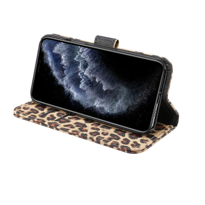 For iPhone 13 mini Leopard Pattern Horizontal Flip PC + PU Leather Case with Holder & Card Slots & Wallet (Yellow) by buy2fix