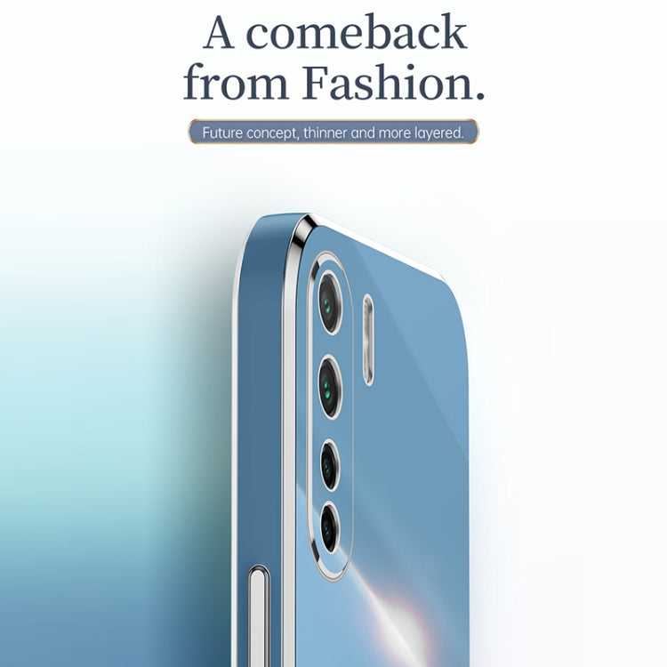 For OPPO A91 XINLI Straight Edge 6D Electroplate TPU Phone Case(White) - OPPO Cases by XINLI | Online Shopping UK | buy2fix