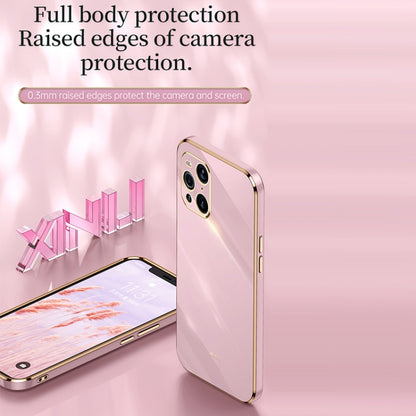 For OPPO Find X3 Pro XINLI Straight Edge 6D Electroplate TPU Phone Case(Black) - OPPO Cases by XINLI | Online Shopping UK | buy2fix