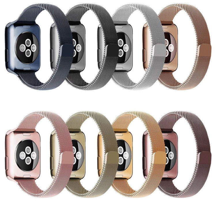 Milan Loopback Small Waist Watch Band For Apple Watch Series 9&8&7 41mm / SE 3&SE 2&6&SE&5&4 40mm / 3&2&1 38mm(Coffee) by buy2fix