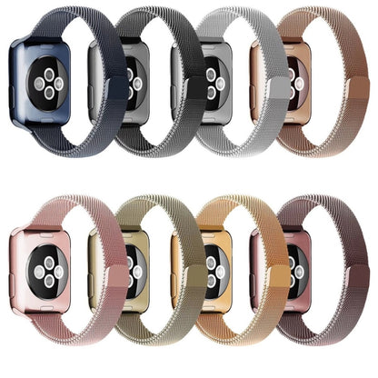 Milan Loopback Small Waist Watch Band For Apple Watch Ultra 49mm&Watch Ultra 2 49mm / Series 9&8&7 45mm / SE 3&SE 2&6&SE&5&4 44mm / 3&2&1 42mm(Rose Gold) by buy2fix