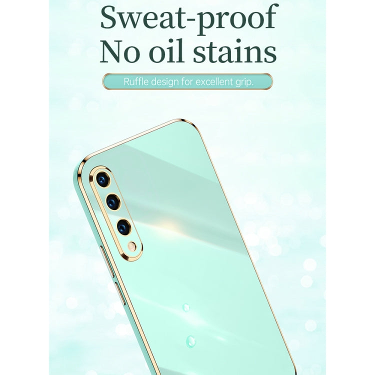 For Honor 20 Lite XINLI Straight Edge 6D Electroplate TPU Phone Case with Ring Holder(Pink) - Honor Cases by XINLI | Online Shopping UK | buy2fix