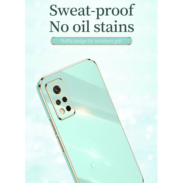 For Honor V40 5G XINLI Straight Edge 6D Electroplate TPU Phone Case with Ring Holder(Cherry Purple) - Honor Cases by XINLI | Online Shopping UK | buy2fix