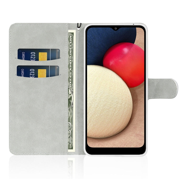 For Samsung Galaxy A03s (EU Version) Glitter Powder Horizontal Flip Leather Case with Card Slots & Holder & Lanyard(Silver) by buy2fix