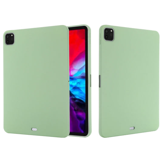 For iPad Pro 11 2022 / 2021 Pure Color Liquid Silicone Shockproof Full Coverage Tablet Case(Green)