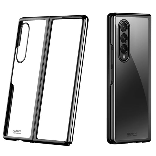 For Samsung Galaxy Z Fold3 5G Symphony Plating PC Shockproof Protective Case(Black)