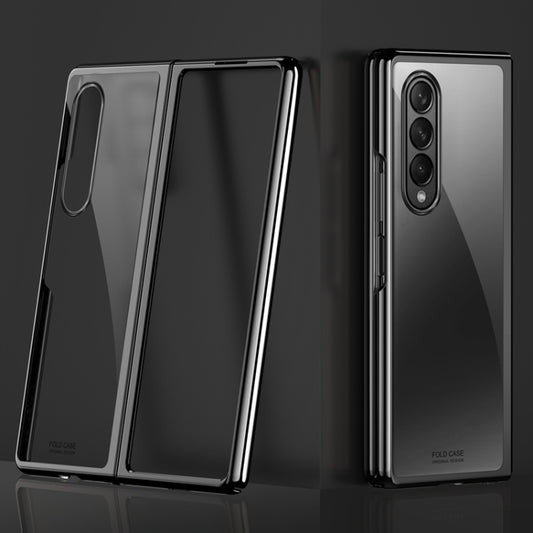 For Samsung Galaxy Z Fold3 5G Symphony Plating PC Shockproof Protective Case(Black) by buy2fix
