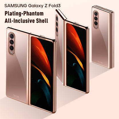 For Samsung Galaxy Z Fold3 5G Symphony Plating PC Shockproof Protective Case(Rose Gold) by buy2fix