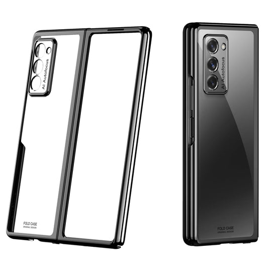 For Samsung Galaxy Z Fold2 5G Symphony Plating PC Shockproof Protective Case(Black) by buy2fix