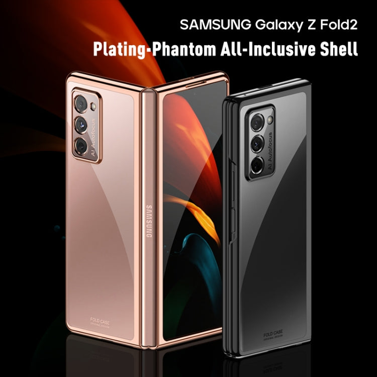 For Samsung Galaxy Z Fold2 5G Symphony Plating PC Shockproof Protective Case(Black) by buy2fix