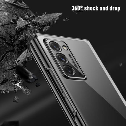 For Samsung Galaxy Z Fold2 5G Symphony Plating PC Shockproof Protective Case(Black) by buy2fix