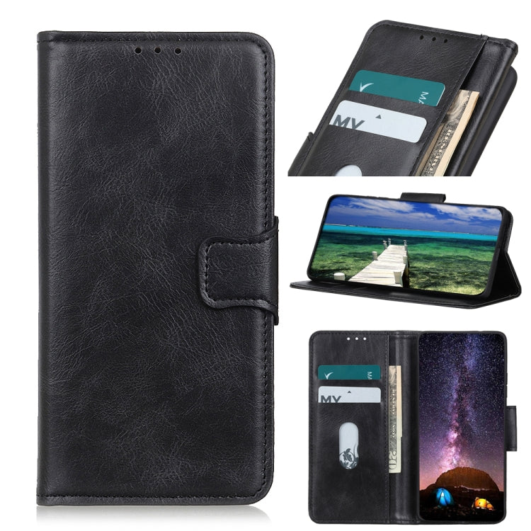 For OPPO A16 Mirren Crazy Horse Texture Horizontal Flip Leather Case with Holder & Card Slots & Wallet(Black) by buy2fix