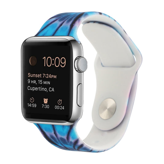 Silicone Painted Pattern Watch Band For Apple Watch Ultra 49mm&Watch Ultra 2 49mm / Series 9&8&7 45mm / SE 3&SE 2&6&SE&5&4 44mm / 3&2&1 42mm(F) by buy2fix