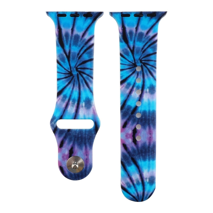 Silicone Painted Pattern Watch Band For Apple Watch Ultra 49mm&Watch Ultra 2 49mm / Series 9&8&7 45mm / SE 3&SE 2&6&SE&5&4 44mm / 3&2&1 42mm(F) by buy2fix