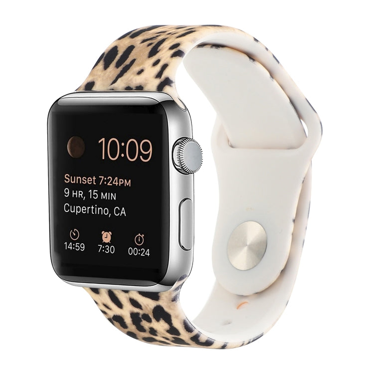 Silicone Painted Pattern Watch Band For Apple Watch Ultra 49mm&Watch Ultra 2 49mm / Series 9&8&7 45mm / SE 3&SE 2&6&SE&5&4 44mm / 3&2&1 42mm(G) by buy2fix