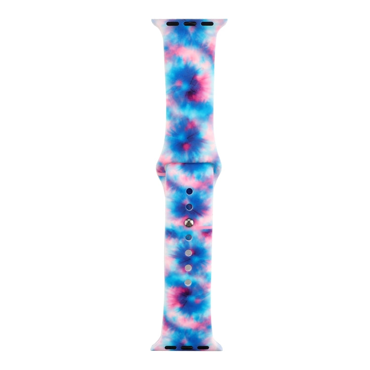 Silicone Painted Pattern Watch Band For Apple Watch Ultra 49mm&Watch Ultra 2 49mm / Series 9&8&7 45mm / SE 3&SE 2&6&SE&5&4 44mm / 3&2&1 42mm(J) by buy2fix